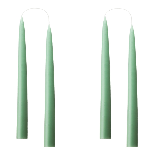 Kunstindustrien håndlavede stearinlys 20 cm. - Dark Reseda Green Ø22mm