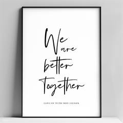A4 plakat - We are better together