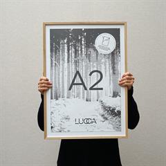 Lucca Træramme til A2 plakater - Egetræ
