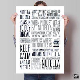 jeg elsker nutella plakat