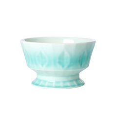 Aqua grøn skål i keramik fra Rice