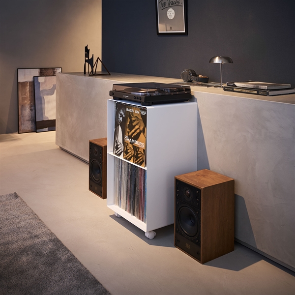 Yamazaki Tower Opbevaringsmøbel til LP plader, Hvid