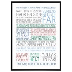 Plakat - Far er den bedste i verden - Colors