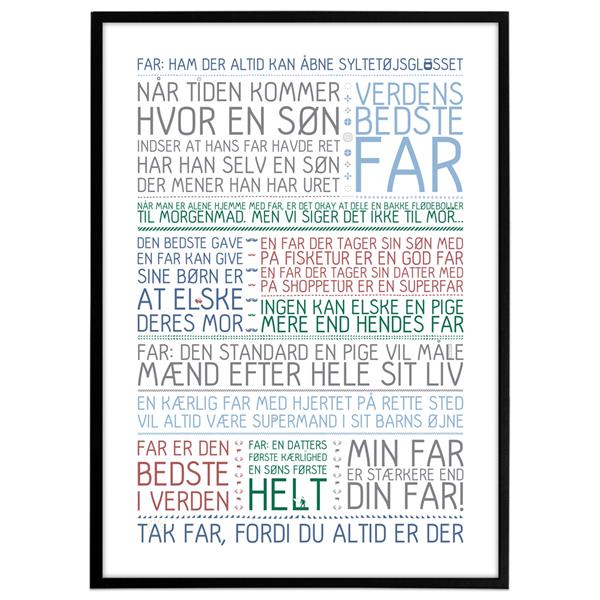 Plakat - Far er den bedste i verden - Colors