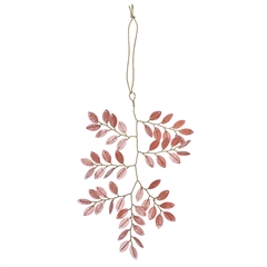 Bungalow Perlepynt - Twig Cerise, 14 cm