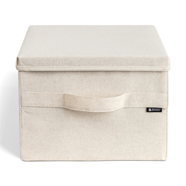 Bigso Box Gøteborg Stofkasse med låg - Medium, Linen
