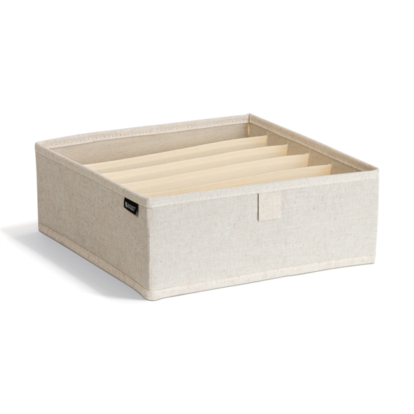 Bigso Box - Gøteborg Skuffeopbevaring - 6 rum, Bred - Linen