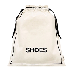 Bag All - Bomuldspose til sko - Shoes, creme