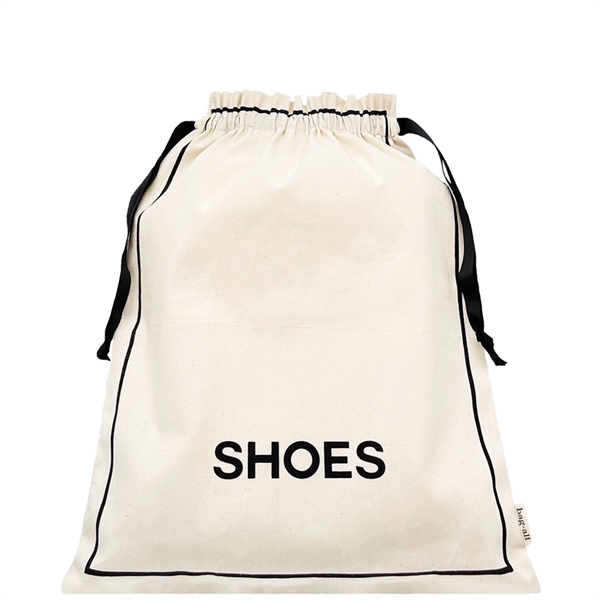 Bag All - Bomuldspose til sko - Shoes, creme