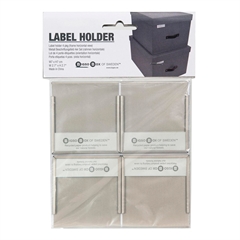 Bigso Box Labelholdere - LARGE - Pakke m. 4 stk