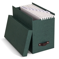 filebox i mørkegrøn kanvas fra bigso box