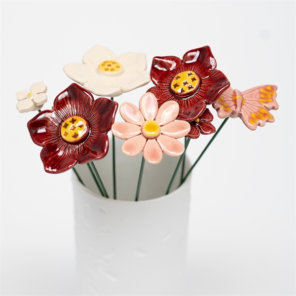 Blomsterbuket i keramik - Mors Dag Buket