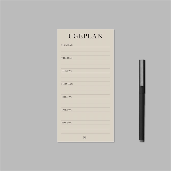 Boxdelux blok M65 - Ugeplan - Colorcode