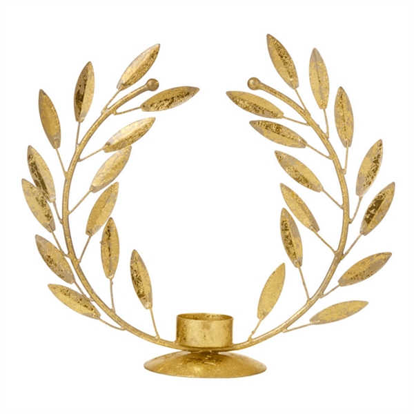 Bungalow lysestage - Golden Leaf Wreath - SMALL