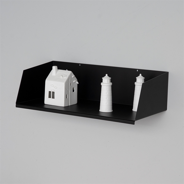 Como boghylde i metal - 40 CM - Sort