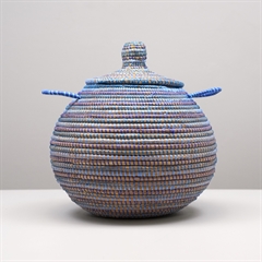 Alibabakurv lille - Tricolor Blå