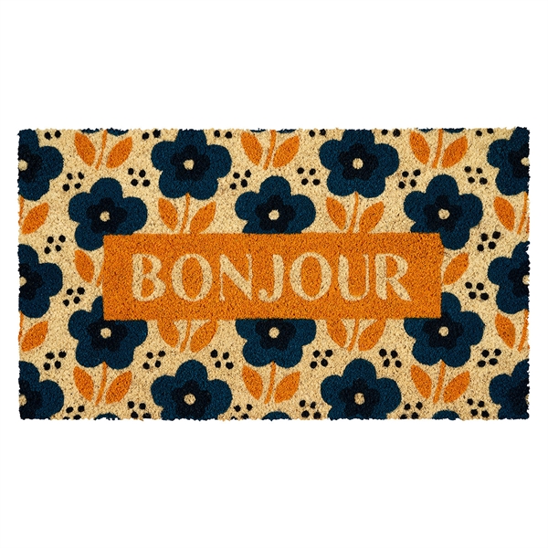 Dørmåtte i kokos fra Derrière la Porte - Bonjour Fleurs, bleuers