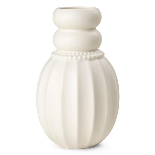 Dottir keramik vase - Samsurium Pearlpuff, Hvid
