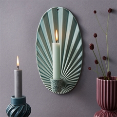 Dottir lysestage - Pipanella Wall Votive - OVAL - Peacock