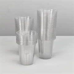Engangsservice - RPET Plastglas 350 ml. Pakke med 50 stk. 