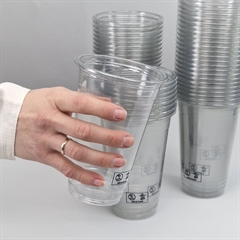 Engangsservice - RPET Plastglas 500 ml. Pakke med 50 stk. 