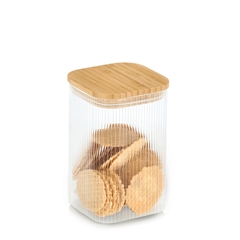 Zeller Glaskrukke med bambuslåg - 1150 ml.