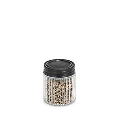 Zeller Krydderiglas med sort låg - 120ml.