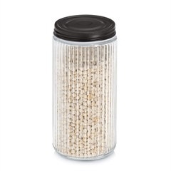 Zeller Glaskrukke med sort låg - 950ml.