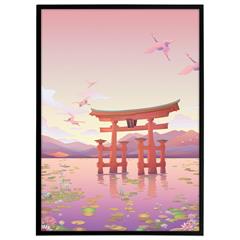 Plakat - Japan is amazing - Itsukushima Torii Gate