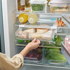  smart skuffe i plast til montering på hylden i køleskabet