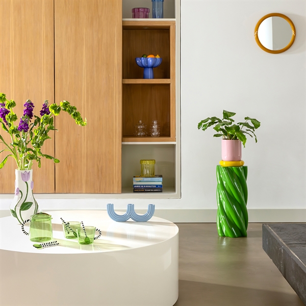 Klevering - Søjle i Glasfiber - Marshmallow - Green