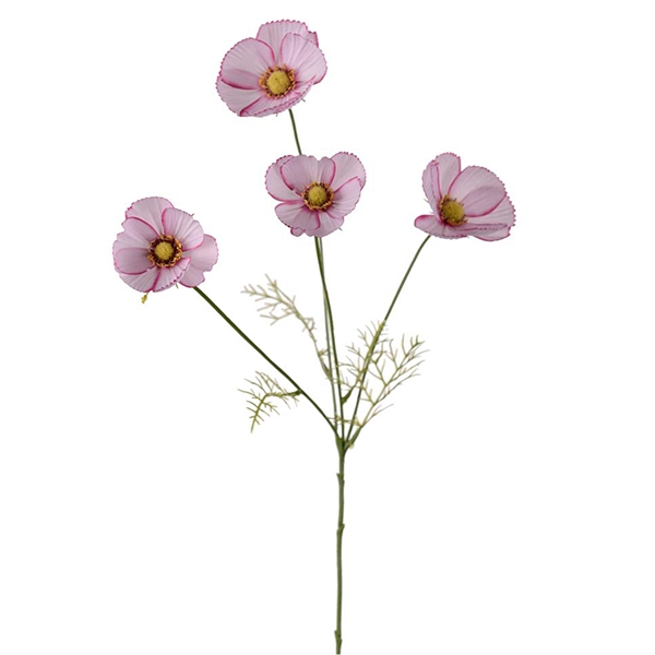 Kunstig Blomst - Cosmos, 60 cm. LYSERØD
