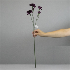 Kunstig Blomst - Nellike, 65 cm. VINRØD
