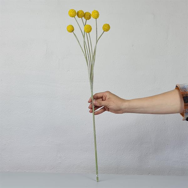 Kunstig plante - Trommestikker 60 cm. gul