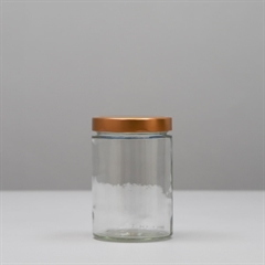 Little Pots Muscadin glaskrukke med KOBBER låg - 580 ml.