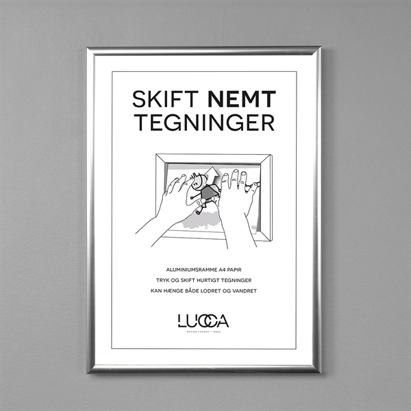 Lucca Push ramme til tegninger - SLIM - Champagne