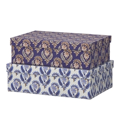 Bungalow Oblong æskesæt - Rektangulær - Bindiya Indigo