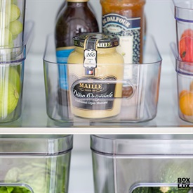 gennemsigtige plastkasser til opbevaring i køleskab