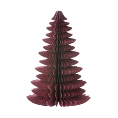 Bungalow Honeycomb Juletræ Whispwood - 18 cm. Aubergine