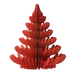 Bungalow Honeycomb Juletræ Andina - 22 cm. Ruby
