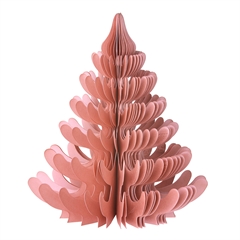 Bungalow Honeycomb Juletræ Andina - 22 cm. Dusty Rose