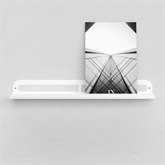 SECTOR gallerihylde i hvid metal - 27,5 cm. 