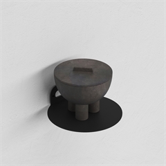 Lille hylde formet som en cirkel, 125mm Sort