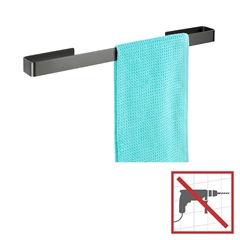 Selvklæbende håndklædeholder i rustfrit stål - Grå Montella