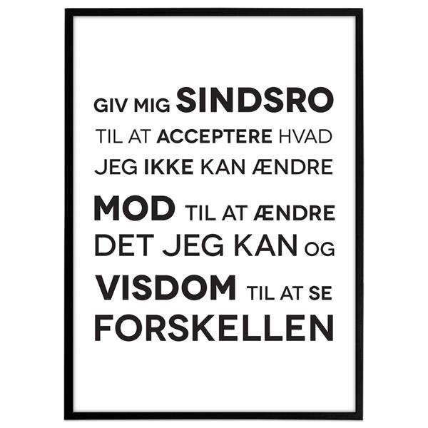 Sindsrobønnen citat plakat