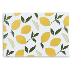 Skærebræt i hærdet glas - "Lemons" 30x20cm, lille