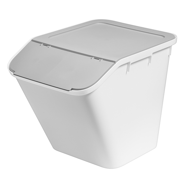 SmartStore Collect STACK-it - Large 51Liter, Hvid/grå