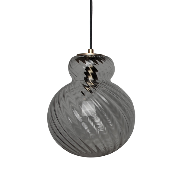 Specktrum Loftslampe - Swirl - Small - GREY, Messing fatning