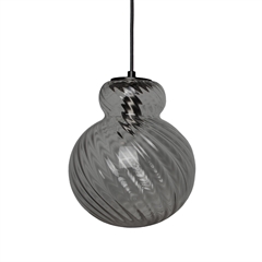 Specktrum Loftslampe - Swirl - Small - GREY, Sort fatning