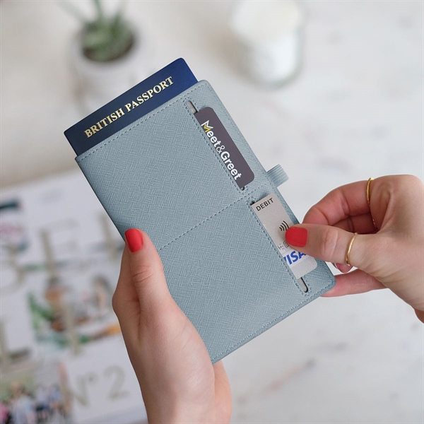 Stackers Passport Sleeve - Til Pas - Dusky Blue